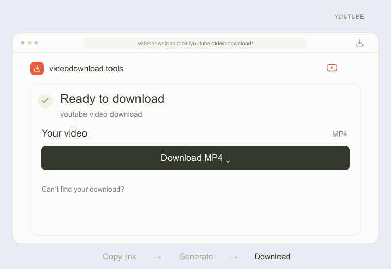 youtube video download example: Download your video