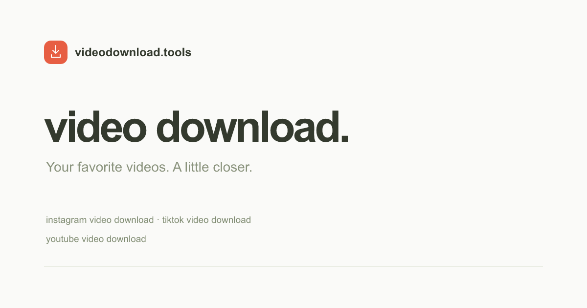 VideoDownload.Tools screenshot 1